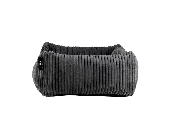 Hundebett Bamy Gr. 1 - Cordstoff - Dunkelgrau