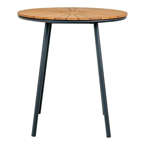 Beistelltisch Cleveland - Schwarz - Braun - Stahl - 70 x 74 x 70 cm