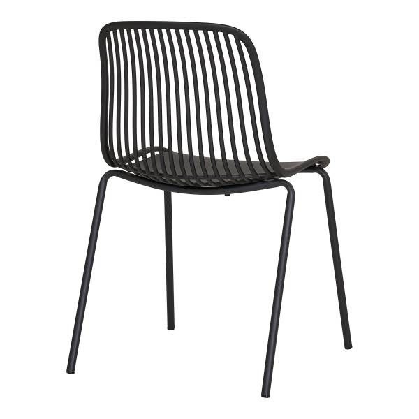 Gartenstuhl Branson 4er-Set - Schwarz