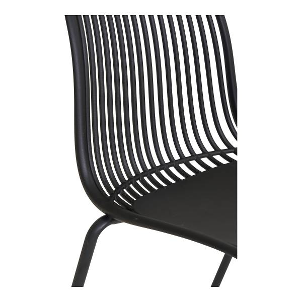 Gartenstuhl Branson 4er-Set - Schwarz
