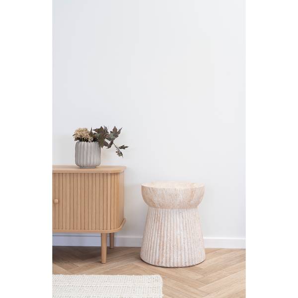 Beistelltisch Bonn B - Braun - Ton - 37 x 43 x 37 cm