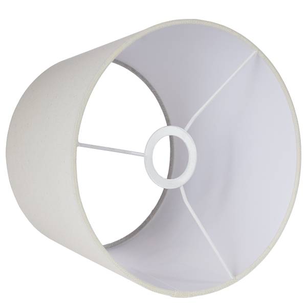 VERICE Tischleuchte keramik - Leinen/Keramik - Creme/Taupe