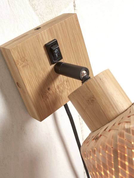 Wandleuchte Java - Bambus - Beige - Beige