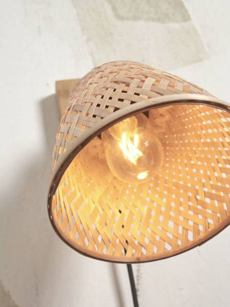 Wandleuchte Java - Bambus - Beige - Beige