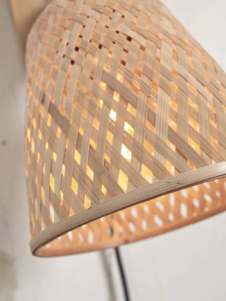 Wandleuchte Java - Bambus - Beige - Beige