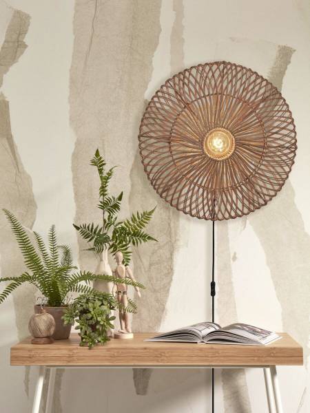 Wandleuchte Zanzibar - Rattan - Beige - Beige
