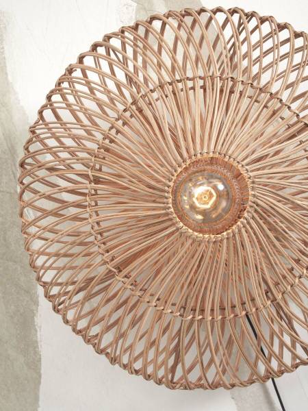 Wandleuchte Zanzibar - Rattan - Beige - Beige