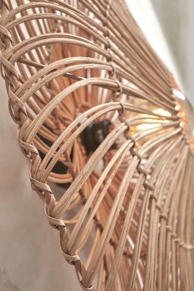 Wandleuchte Zanzibar - Rattan - Beige - Beige