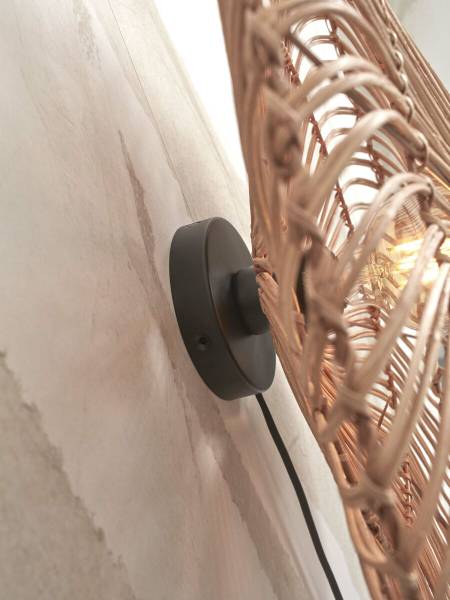 Wandleuchte Zanzibar - Rattan - Beige - Beige
