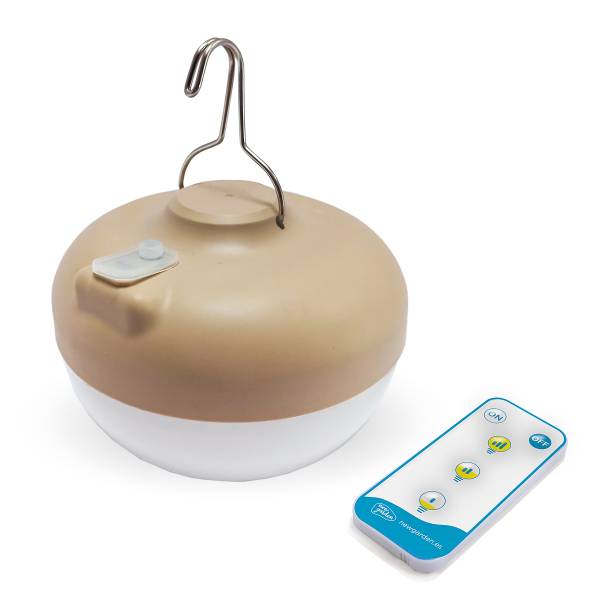 Outdoor Pendelleuchte Reona - Rattan - Braun - 1-flammig