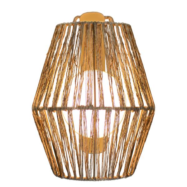 Outdoor Wandleuchte Sisine - Rattan - Braun - 1-flammig