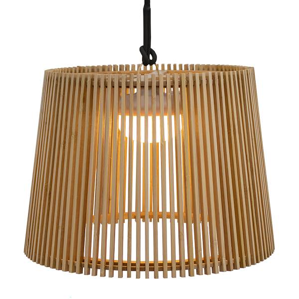 Außenpendelleuchte Okinawa - Braun - Bambus - 39 x 28 x 39 cm