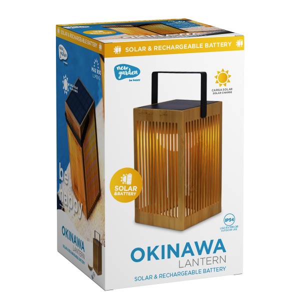 Wegeleuchte Okinawa - Bambus - Beige - 1-flammig