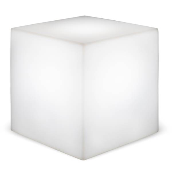 Solarwegeleuchte Cuby Typ A - Kunststoff - Weiß - 1-flammig - 43 x 43 cm