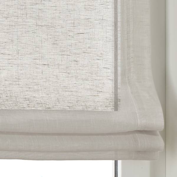 Ösenrollo Brondby - Webstoff - Taupe - 60 x 140 cm