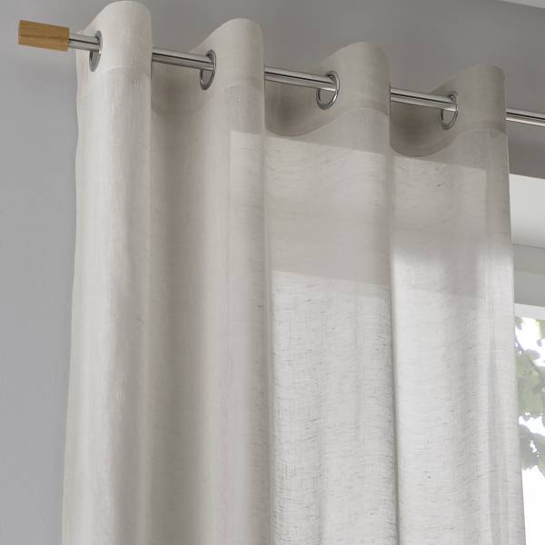 Ösenschal Brondby - Webstoff - Taupe - 135 x 245 cm