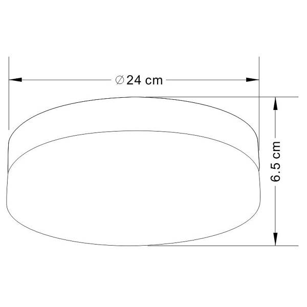 Deckenleuchte Vranos - Aluminium - 2-flammig - Matt Schwarz - Durchmesser: 24 cm