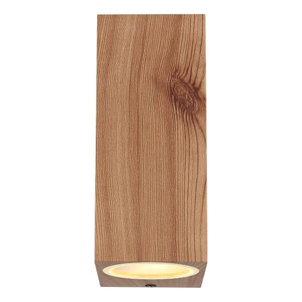 Wandleuchte Veronika Typ E - Aluminium - Eiche Dekor - Flammenanzahl: 2