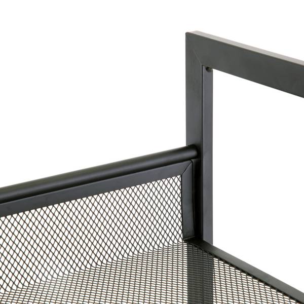 Schuhregal Tecnor - Metall - Schwarz - Höhe: 63 cm