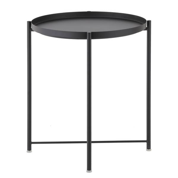 Beistelltisch Amicus - Metall - Schwarz