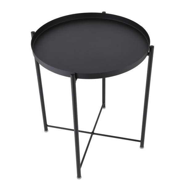 Beistelltisch Amicus - Metall - Schwarz