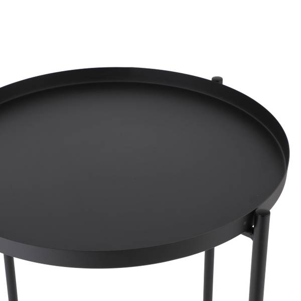 Beistelltisch Amicus - Metall - Schwarz