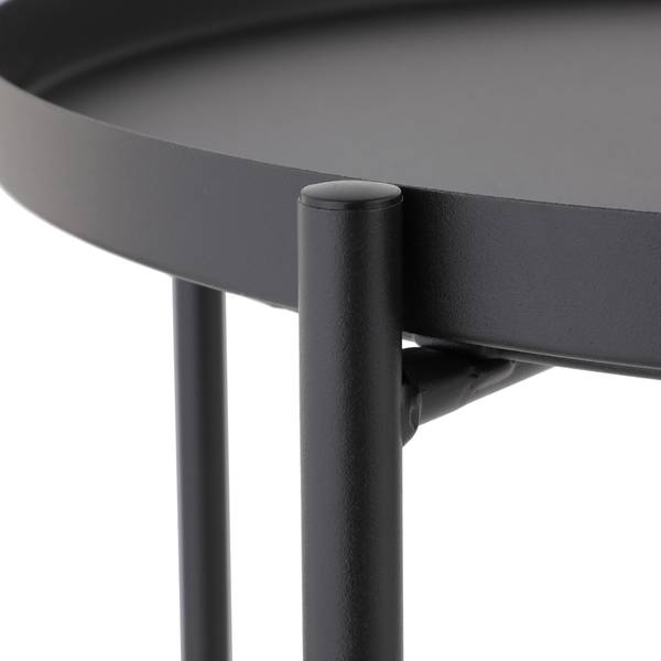 Beistelltisch Amicus - Metall - Schwarz