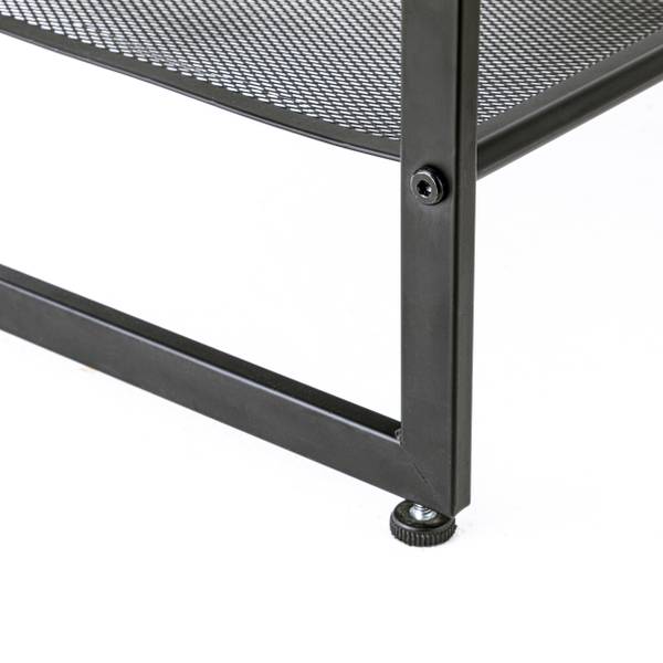 Schuhregal Tecnor - Metall - Schwarz - Höhe: 43 cm