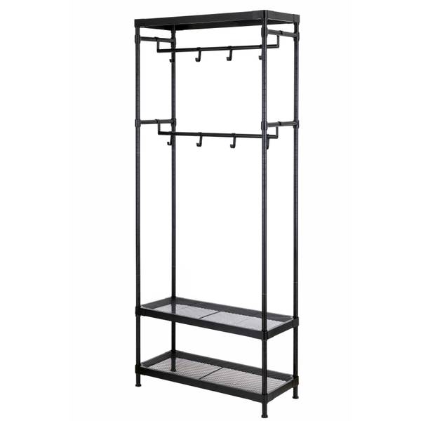 Garderobe Harnew - Metall - Schwarz