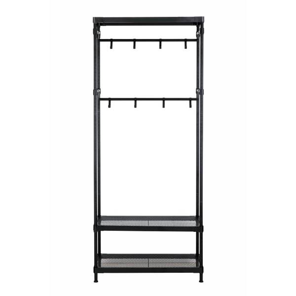 Garderobe Harnew - Metall - Schwarz