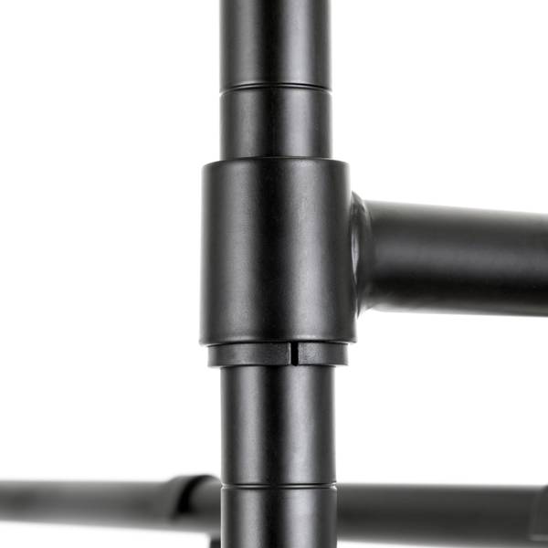 Garderobe Harnew - Metall - Schwarz