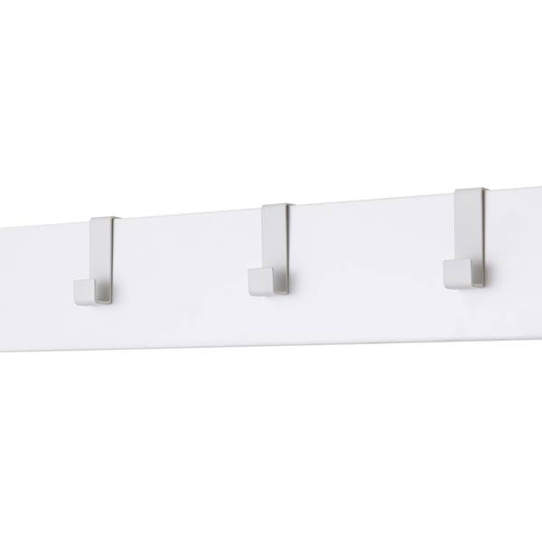 Garderobe Tarpey mit Spiegel - Metall - Weiß