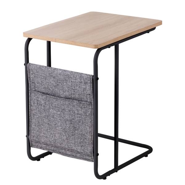 Beistelltisch Staffo - Eiche Dekor / Schwarz