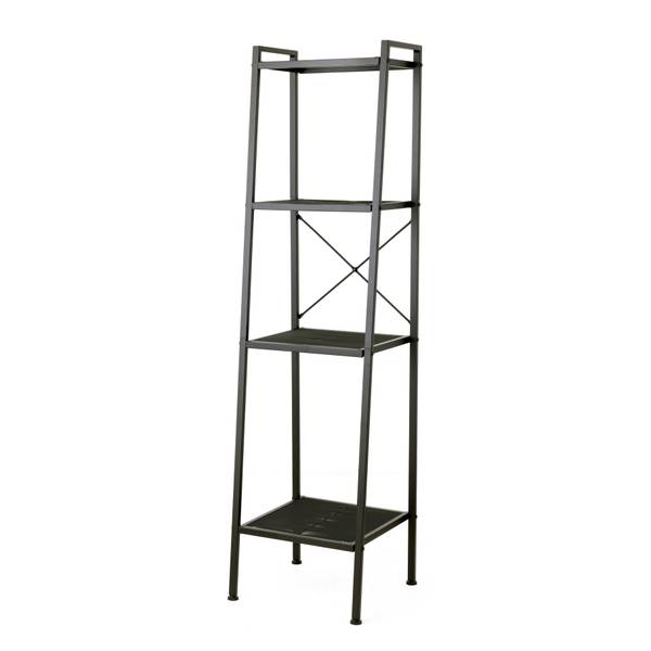 Regal Bufkin - Metall - Schwarz - Breite: 40 cm