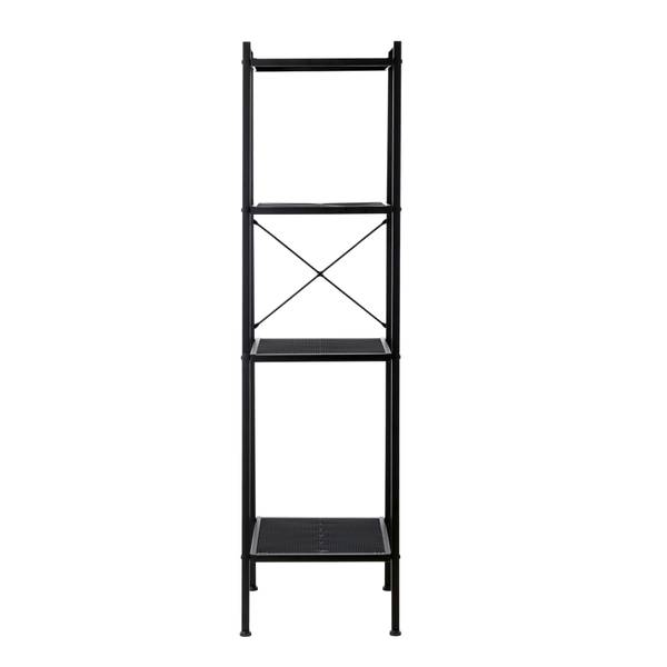 Regal Bufkin - Metall - Schwarz - Breite: 40 cm
