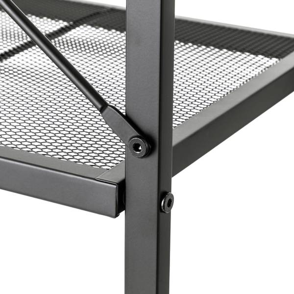 Regal Bufkin - Metall - Schwarz - Breite: 40 cm