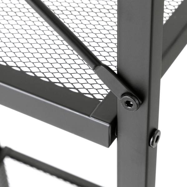 Regal Bufkin - Metall - Schwarz - Breite: 40 cm