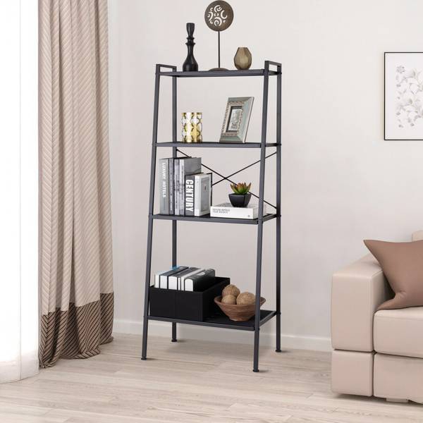 Regal Bufkin - Metall - Schwarz - Breite: 59 cm