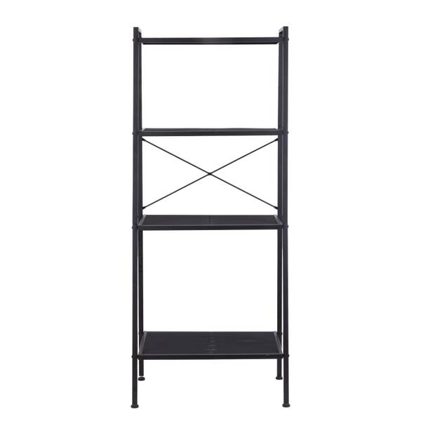 Regal Bufkin - Metall - Schwarz - Breite: 59 cm