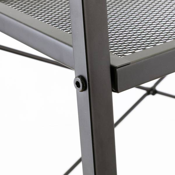 Regal Bufkin - Metall - Schwarz - Breite: 59 cm