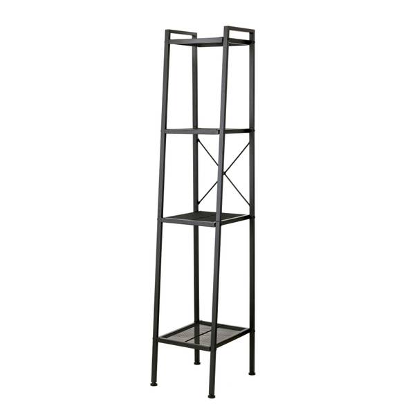Regal Bufkin - Metall - Schwarz - Breite: 30 cm