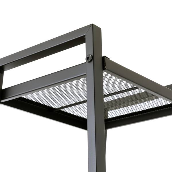 Regal Bufkin - Metall - Schwarz - Breite: 30 cm