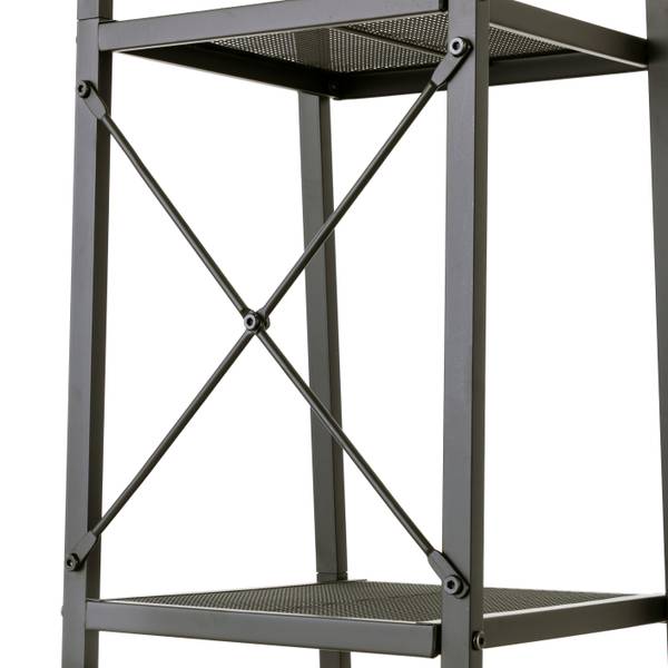 Regal Bufkin - Metall - Schwarz - Breite: 30 cm