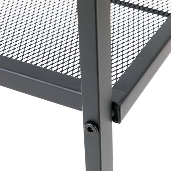 Regal Bufkin - Metall - Schwarz - Breite: 30 cm