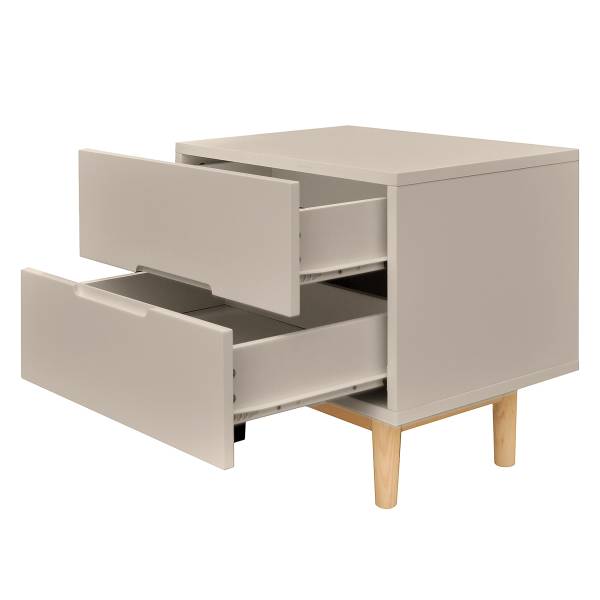 Nachtschrank LINDHOLM - Taupe