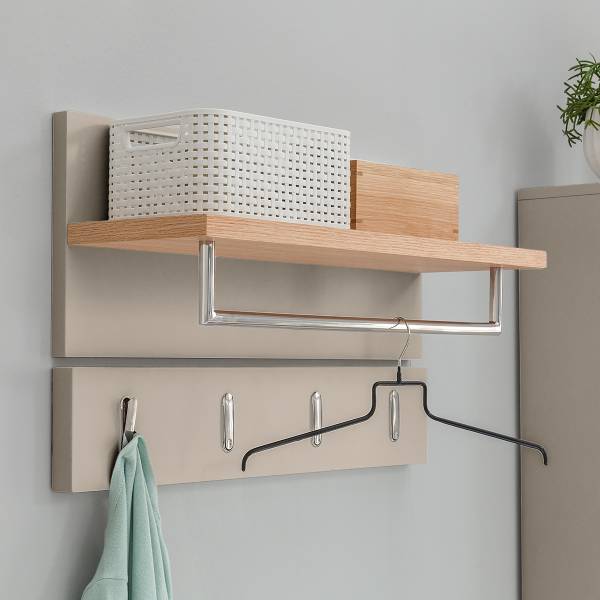 Wandgarderobe LINDHOLM - Taupe