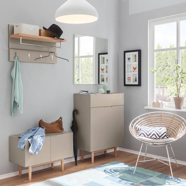 Wandgarderobe LINDHOLM - Taupe