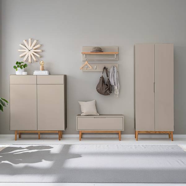 Wandgarderobe LINDHOLM - Taupe