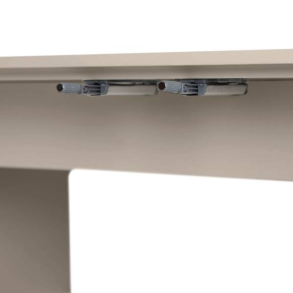 Waschbeckenunterschrank LINDHOLM - Eiche teilmassiv - Taupe