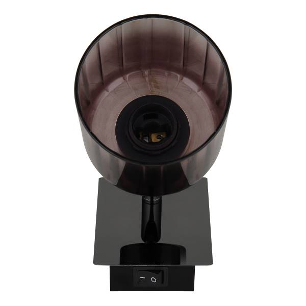 Wandleuchte Satella - Farbglas / Eisen - 1-flammig